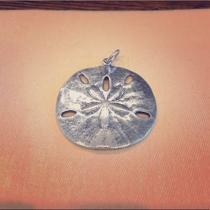 James Avery Large Silver Sand Dollar pendant.